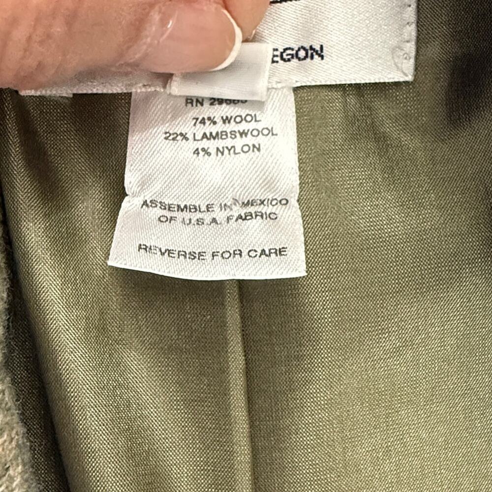 Pendleton Wool Plaid Blazer Sage Gray Academic Preppy Jacket Sz 4 - Picture 10 of 11